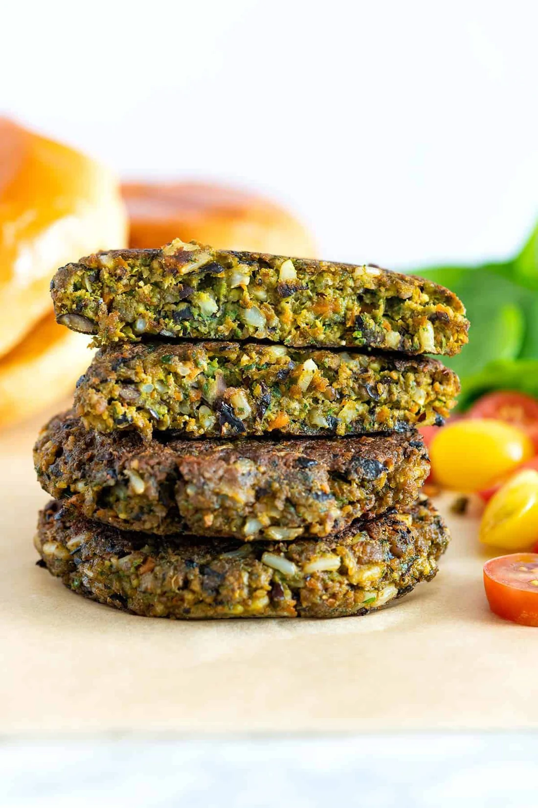 Barny’s vegetable patties — four of the seven recipes