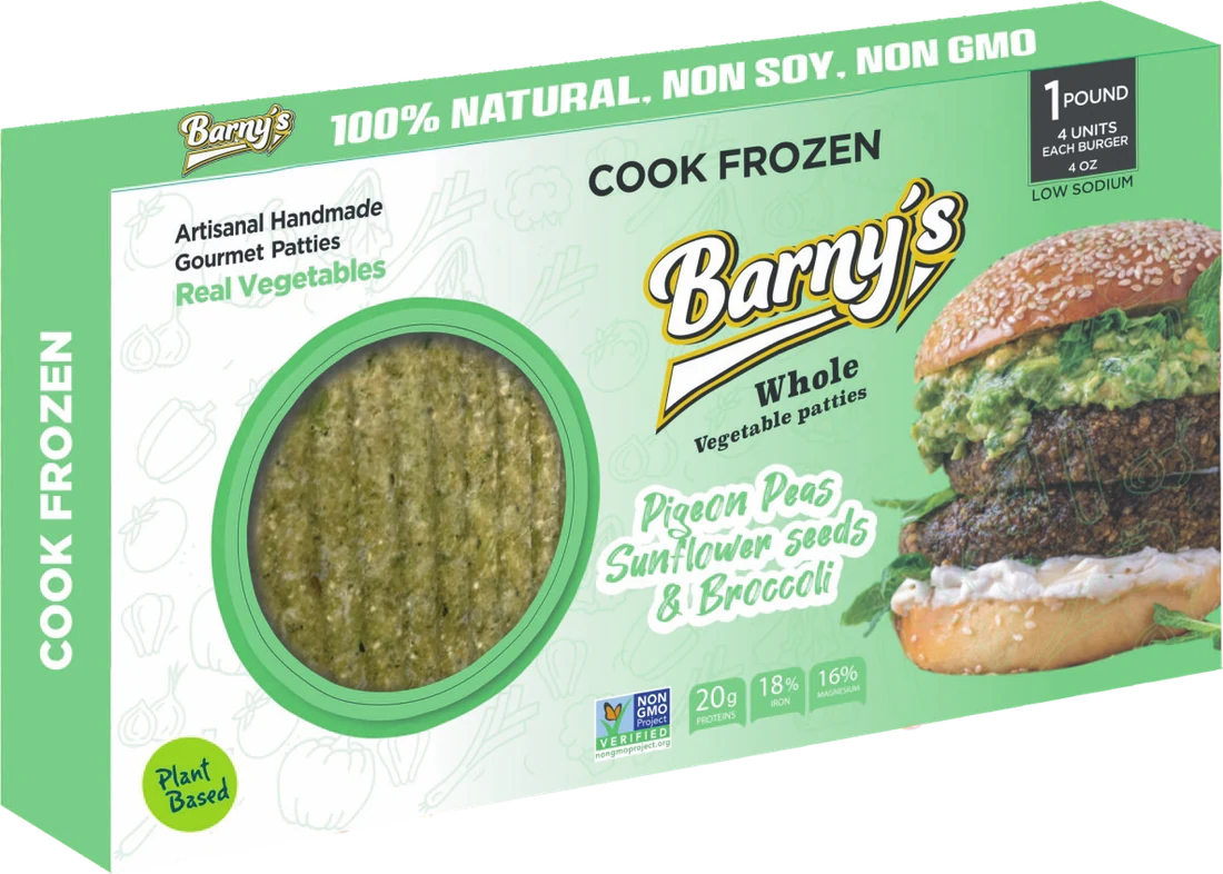 Barny’s Pigeon Peas, Sunflower Seeds & Broccoli – retail box Barny’s retail box — 1 lb