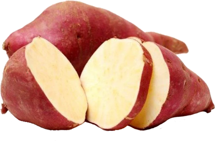 Sweet potato, whole and sliced